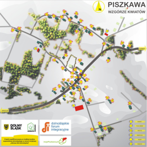 obraz ukazuje tablicę miejscowości Piszkawa